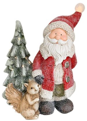 Santa s veveričkou a stromčekom